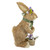 15" Brown Sisal Bunny Rabbit with Basket Easter Figure - IMAGE 4