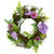 Roses and Mixed Florals with Foliage Mini Spring Artificial Wreath - Pink - 8" - IMAGE 2