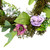 Roses and Mixed Florals with Foliage Mini Spring Artificial Wreath - Pink - 8" - IMAGE 4