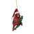 3.5" Red Cardinal Bird Wearing Santa Hat Christmas Ornament - IMAGE 2