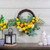 Lemons and Flowers Artificial Floral Spring Wreath, Yellow - 18-Inch - IMAGE 2