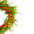 Carrot and Berry Foliage Easter Floral Spring Wreath, Orange and Yellow 22" - IMAGE 4