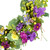 Eucalyptus and Hydrangea Artificial Spring Floral Wreath - 24" - Purple - IMAGE 4
