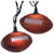 Set of 10 Football Shaped Novelty String Lights - 9ft Green Wire - IMAGE 1