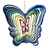 40" Multi Color Steel Butterfly Spinner Outdoor Decoration - IMAGE 1