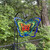 40" Multi Color Steel Butterfly Spinner Outdoor Decoration - IMAGE 3