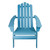 36" Blue Classic Folding Wooden Adirondack Chair - IMAGE 3