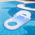 59" Blue Transparent Inflatable Pool Lounger with Cup Holders - IMAGE 2