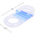 59" Blue Transparent Inflatable Pool Lounger with Cup Holders - IMAGE 4
