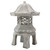 18.5" LED Lighted Stone Gray Outdoor Solar Powered Pagoda Sculpture - IMAGE 1