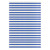 4' x 6' Blue and White Striped Rectangular Outdoor Area Rug - IMAGE 1