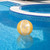 Glitter Inflatable Beach Ball - 16" - Yellow - IMAGE 1