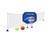 35.5" White and Blue Combo Basketball and Volleyball Above-Ground Swimming Pool Game Set - IMAGE 1