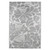 4' x 6' Gray and Off White Floral Rectangular Outdoor Area Rug - IMAGE 1