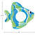 31" Green Inflatable Fish Children's Swim Ring Tube Float - IMAGE 4