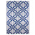 4' x 6' Blue and White Floral Rectangular Outdoor Area Rug - IMAGE 1