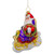 Christopher Radko Ringing While He's Singing Santa Glass Christmas Ornament 1020845 - IMAGE 1
