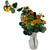 30" Orange Nasturtium Artificial Flower Spray - IMAGE 3