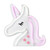 LED Unicorn Neon Lighted Wall Art - 13" - White and Pink - IMAGE 2