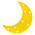 LED Lighted Crescent Moon Marquee Wall Art - 9.5" - Yellow - IMAGE 2