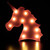 LED Lighted Unicorn Marquee Wall Art - 10" - Pink - IMAGE 1
