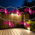 LED Flamingo Patio Light Set - Pink - 4' Clear Wire - 10ct - IMAGE 1
