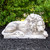 22.5" Gray Lying Down Lion Outdoor Garden Statue - IMAGE 2