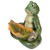 Frog Holding Leaf Birdfeeder Outdoor Garden Statue - 14" - IMAGE 4