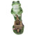 11.5" Green Frog Pushing Wheelbarrow Outdoor Garden Statue - IMAGE 3