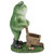 11.5" Green Frog Pushing Wheelbarrow Outdoor Garden Statue - IMAGE 4