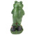 11.5" Green Frog Pushing Wheelbarrow Outdoor Garden Statue - IMAGE 5