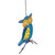 7.75" Blue and Yellow Metal Owl Outdoor Wall Hanging - IMAGE 4