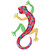 Floral Metal Lizard Outdoor Wall Hanging - 11.75" - IMAGE 1