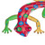 Floral Metal Lizard Outdoor Wall Hanging - 11.75" - IMAGE 3