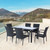 7-Piece Nassau Black Woven Resin Wicker Outdoor Patio Dining Set - IMAGE 2