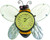 16" Bumble Bee Outdoor Garden Wall Thermometer - IMAGE 1