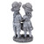 13" Boy and Girl Apple Picking Outdoor Garden Statue - IMAGE 5