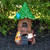 14" Solar Lighted Welcome Gnome Tree House Outdoor Garden Statue - IMAGE 2