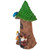 14" Solar Lighted Welcome Gnome Tree House Outdoor Garden Statue - IMAGE 3