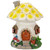 7.25" Solar Lighted Flower House Outdoor Garden Statue - IMAGE 1