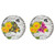 Set of 2 "Love Today" Outdoor Floral Garden Stones 10" - IMAGE 1