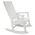 All Weather Recycled Plastic Outdoor Rocking Chair, White - IMAGE 4