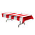 Striped Disposable Tablecloth - 108'' - Pack of 12 - Red and White - IMAGE 6