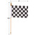 Checked Race Flag Party Decoration - 10.5" - Black and White - Pack of 12 - IMAGE 5