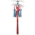 Pack of 12 Red, White and Blue Patriotic Hanging Metallic Column with Stars Party Decorations 3' - IMAGE 1