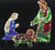 3-Piece Holographic Lighted Christmas Nativity Set Outdoor Decoration 42" - IMAGE 2