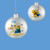 3.25" Despicable Me Double-Sided "Peace, Love, and Bananaaaaas!" Christmas Disc Ornament - IMAGE 1