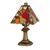 11" Antique Brass Luscious Jewel Cherry Fruit Hand Crafted Glass Mini Table Lamp - IMAGE 1