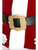 14" Black and Gold Deluxe Santa Men Adult Christmas Belt Accessory - One Size - IMAGE 1