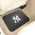 14" x 17" Black and White MLB New York Yankees Heavy Duty Rear Car Seat Utility Mat - IMAGE 2